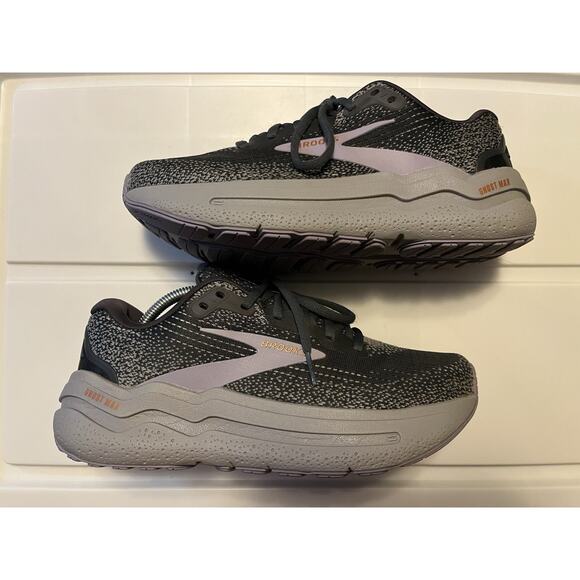 Women's Brooks Ghost Max 2 Ebony/Sweet Lavender/Alloy Size 8 B Medium Running - Picture 10 of 12